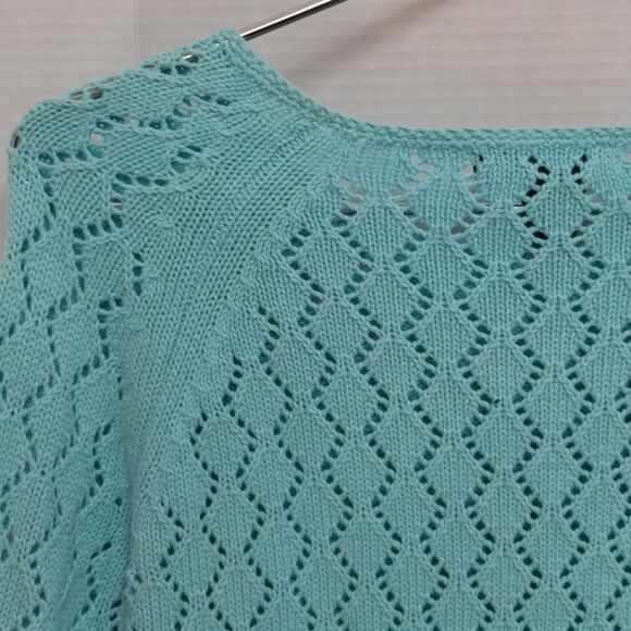 Prestwick And Moore Aqua Blue Sweater...SIZE S...NEW - Picture 6 of 7